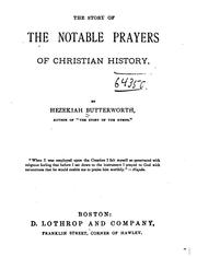 Cover of: The Story of the Notable Prayers of Christian History