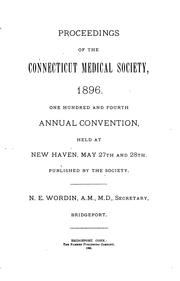 Cover of: Proceedings of the Connecticut Medical Society ...