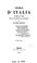 Cover of: Storia d'Italia, dai tempi più antichi fino all'invasione dei Longobardi