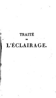 Cover of: Traité de l'eclairage by Eugène Péclet