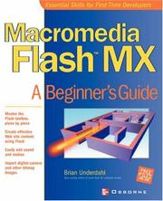 Cover of: Macromedia Flash MX: a beginner's guide