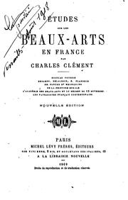 Cover of: Études sur les beaux-arts en France