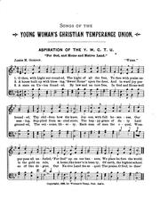 Cover of: Songs of the Young Woman's Christian Temperance Union