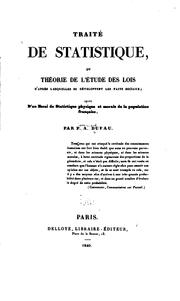 Cover of: Traité de statistique by Pierre Armand Dufau