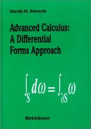 Cover of: Advanced calculus: a differential forms approach