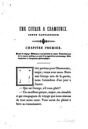 Cover of: Une course à Chamounix: conte fantastique