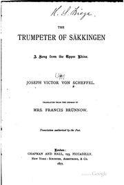 Cover of: The Trumpeter of Säkkingen: A Song from the Upper Rhine