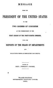 Cover of: The Abridgment ... Containing the Annual Message of the President of the United States to the ... | 