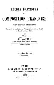 Cover of: Études pratiques de composition française ...