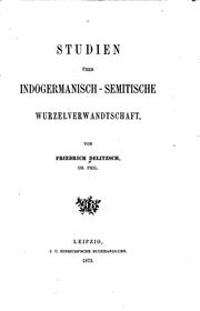 Cover of: Studien über Indogermanisch-semitische Wurzelverwandtschaft