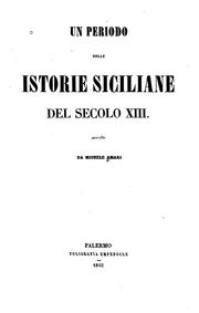 Cover of: Un periodo delle istorie siciliane del secolo XIII