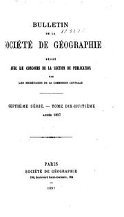 Cover of: Bulletin de la Société de géographie