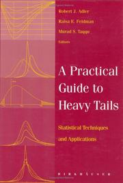 Cover of: A practical guide to heavy tails: statistical techniques and applications