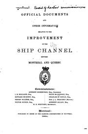 Cover of: Official Documents and Other Information Relating to the Improvement of the ...