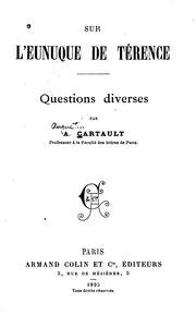 Cover of: Sur l'Eunuque de Térence ...