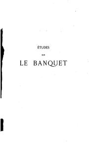 Cover of: Études sur le Banquet de Platon