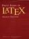 Cover of: First steps in LaTeX