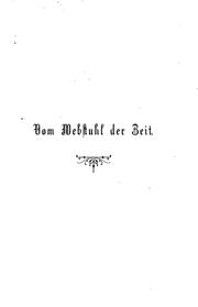 Cover of: Vom Webstuhl der Zeit