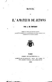 Cover of: Manuel de l'amateur de jetons by Joseph de Fontenay