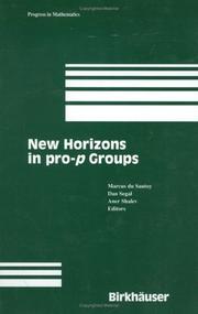 Cover of: New Horizons in pro-p Groups (Progress in Mathematics)