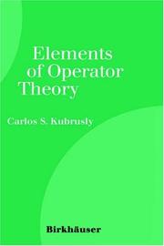 Cover of: Elements of Operator Theory