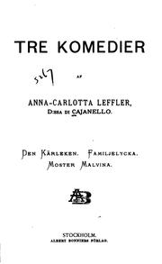 Cover of: Tre komedier
