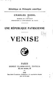 Cover of: Une république patricienne, Venise: Venise