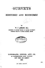 Cover of: Surveys, Historic and Economic by William James Ashley, William James Ashley