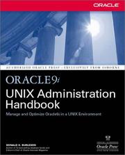 Cover of: Oracle9i UNIX administration handbook by Donald K. Burleson