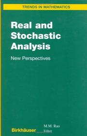 Cover of: Real and Stochastic Analysis by 