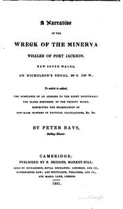 Cover of: A Narrative of the Wreck of the Minerva: Whaler of Port Jackson, New South ... by Peter Bays