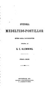 Cover of: Svenska medeltids-postillor: efter gamla handskrifter