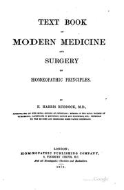 Cover of: Textbook of Modern Medicine and Surgery on Homoeopathic Principles