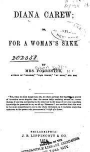 Diana Carew: Or, For a Woman's Sake by Mrs Colonel Bridges