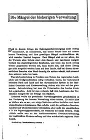 Cover of: Die innere Demokratisierung Preussens. Die Demokratisierung der inneren ...
