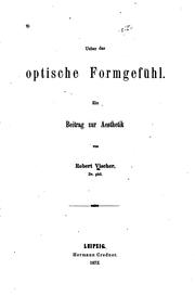 Cover of: Ueber das optische Fromgefühl: Ein Beitrag zur Aesthetik