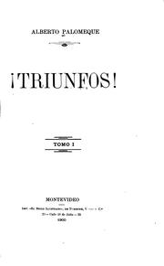 Cover of: Triunfos! Tomo 1 by Alberto Palomeque