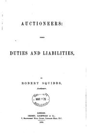 Cover of: Auctioneers: Their Duties and Liabilities