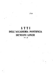 Atti della Accademia nazionale dei Lincei