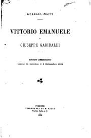 Cover of: Vittorio Emanuele e Giuseppe Garibaldi: discorso commemorativo tenuto in ...