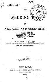 Cover of: The Wedding Day in All Ages and Countries