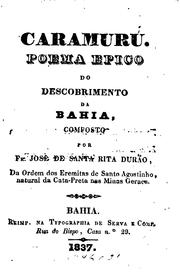 Cover of: Caramurú: Poema epico de descobrimento da Bahia by 