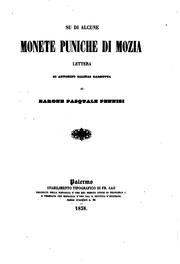 Cover of: Su di Alcune monete puniche di Mozia