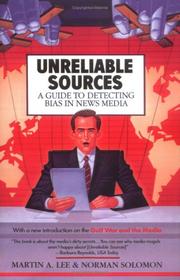 Cover of: Unreliable Sources by Lee