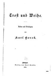 Cover of: Trost und Weihe