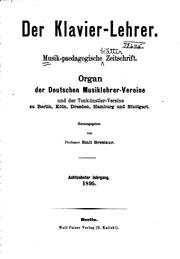Cover of: Musikpädagogische Blatter...: Zentralblatt fur das gesamte musikalische Unterrichtswesen by 