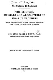 Cover of: The Student's Old Testament by Charles Foster Kent