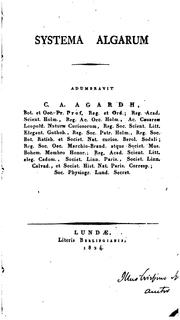 Cover of: Systema algarum by Carl Adolf Agardh