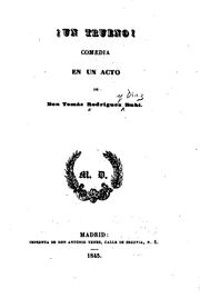 Cover of: Un trueno!: Comedia en un acto by Tomás Rodríguez y Díaz Rubí
