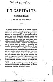 Cover of: Un capitaine de compagnie franche à la fin du XVIe siècle by Benjamin Fillon